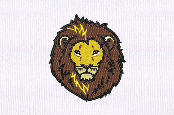 Brown Mane Lion Design