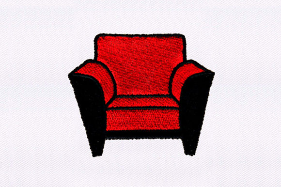 Leather Sofa Chair Embroidery