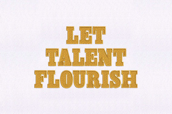 Let Talent Flourish