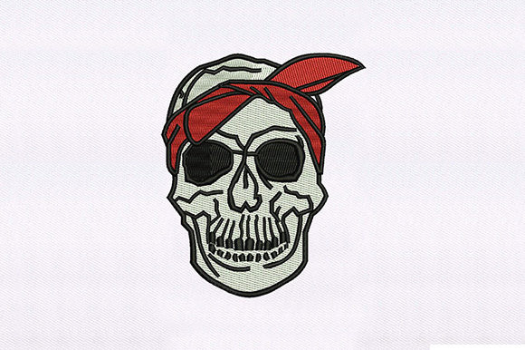 Red Bandana Skull