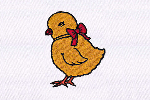 Ribbon Tied Chick Design